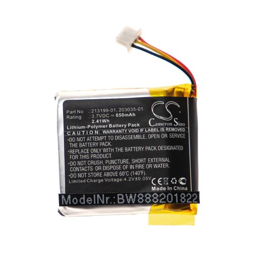 Vhbw Batterie Remplace Plantronics 203035-01, 203055-01p, 213199-01 Pour Casque Écouteurs Casque Micro Sans Fil (650mah, 3,7v, Li-Polymère)