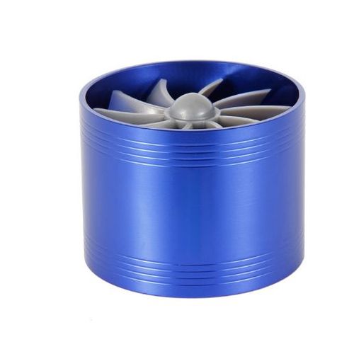 Voiture Turbine Sourire Chargeur F1-Z Turbo Chargeur Simple Double Filtre À Air Ventilateur D'admission De Carburant Économiseur De Gaz Kit Auto Pièce De Rechange