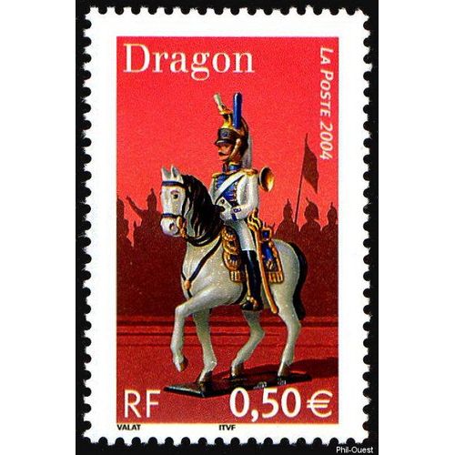 France 2004, Très Beau Timbre Neuf** Luxe Yvert 3681, Napoléon 1er Et La Garde Impériale, Le Dragon.