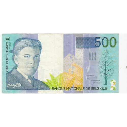 Billet Belgique 500 Franc Magritte