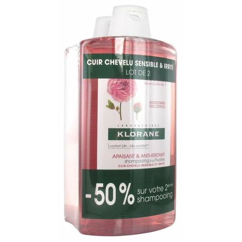 Klorane Champu Pivoine 2x400ml 