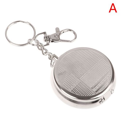 Cendrier De Poche Carré En Acier Inoxydable, Petit Cendrier En Métal Avec Veds, Portable