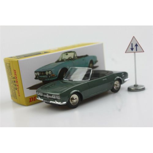 Dinky Toys 1423 - Peugeot 504 Cabriolet Vert Foncé Métal 1:43-Atlas