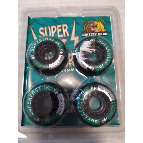 Grizzly Gear 4 X Roues Roller 24 X 64 Mm Super Fast Jr