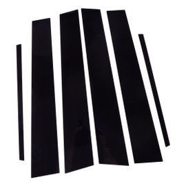 Autocollant Noir De Couverture De Poteau De Pilier De Porte De Voiture, Autocollant De Garniture De Pc Adapté À Infiniti G35 G37 Sedan 2002-2006 2007 2008 2009 2010 2011 2012 2013