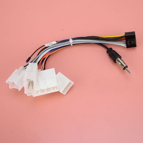 Adaptateur De Connecteur De Câble De Faisceau D'alimentation D'autoradio Stéréo 16 Broches, Adapté À Toyota Yaris Corolla Vios Rav4 Camry Prado Highlander