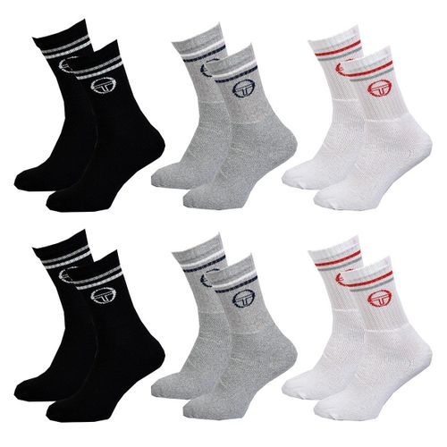 Chaussettes Homme Sergio Tacchini Tennis Pack De 6 Paires Assorties Tennis Sergio Tacchini