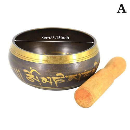 Bol de son de bouddha cloche tibétaine, bol de méditation de Yoga, bol de chant en métal, bol de chant frappant, carillon en laiton, musique artisanale