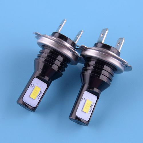 Ampoule De Phare De Moto Led H7, Blanc 6000k, Puce Csp 3570 12v-24v, Adapté À La Bmw S1000rr 2009-2014 2015 2016 2017 2018 2019 2 Pièces