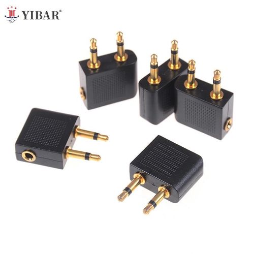 Adaptateur De Prise Casque Plaqué Or, 5 Pièces, 3.5mm Pro Airline