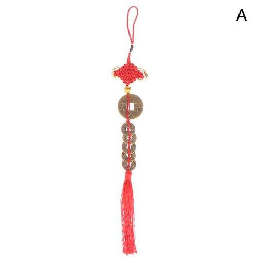 Amulette Feng Shui Gourde Et Cinq Pièces De L'empereur, Talisman Zhao Cai, Pendentif Porte Bonheur Authentique, Pièce De Monnaie En Cuivre, Maison De Ville