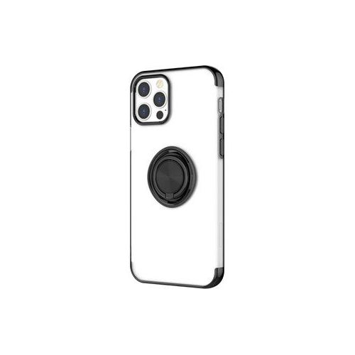 Novodio - Coque Souple Avec Ring Pour Iphone 12 & 12 Pro - Transparent / Noir