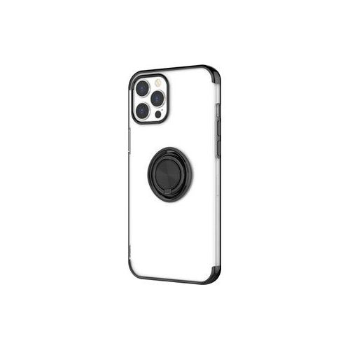 Novodio - Coque Souple Avec Ring Pour Iphone 12 Pro Max - Transparent / Noir