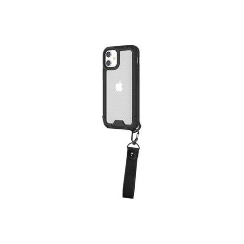 Novodio - Coque Avec Dragonne Pour Iphone 12 Mini - Noir / Translucide