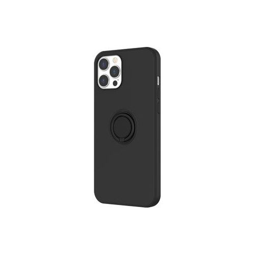 Novodio - Coque En Silicone Avec Ring Pour Iphone 12 Pro Max - Noir