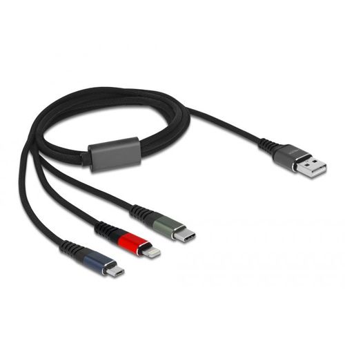 Delock 87277 Câble Usb 1 M Usb 2.0 Usb A Micro-usb B/lightning/apple