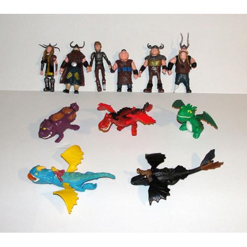 Dragon Dreamworks Lot De 11 Figurines Dont Dragons Mac Do