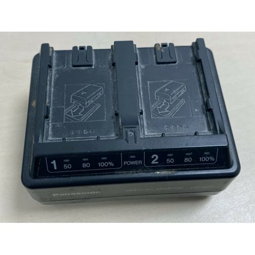 PANASONIC Chargeur Double VW-AD7 pour Caméscopes NVDS27 NVDS38/NVSD29/NVDS65/NVGS15...