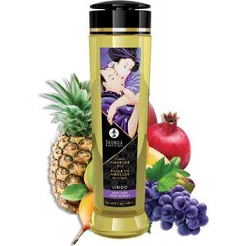 Huile De Massage Érotique Shunga Líbido Fruits Exotiques (240 Ml) 