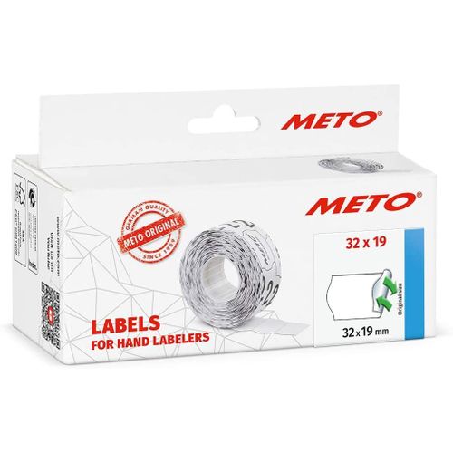 Etiquette Meto 32x19mm,Blanc, Amovible 5 Rouleaux (30007368)