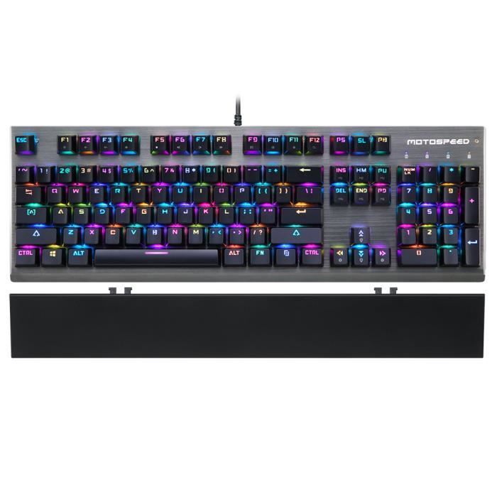 Clavier mécanique couleur MotoSpeed ​​CK888 - Souris de jeu - Bleu