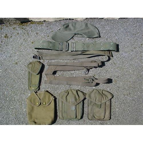 Armee Francaise Lot Famas Brelage Complet + Casquette+Sangle Famas Airsoft Reconstitution