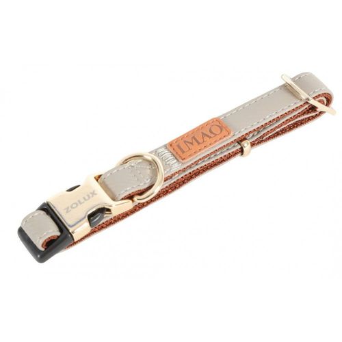 Zolux Collier Imao Mayfair 20 Mm Réglable Couleur Taupe Pour Chien.