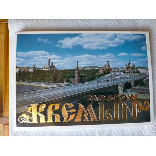 3 Pochettes Cartes Postales Moscou (2) Avec La Ville Et Leningrad (1) De 1978 Et Pochette De Vol Aeroflot Soviet Airlines (Enveloppe, Papier À Lettres, Descriptif Avions)