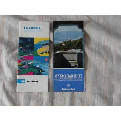 2 Brochures Touristiques La Crimée Années 7o Intourist