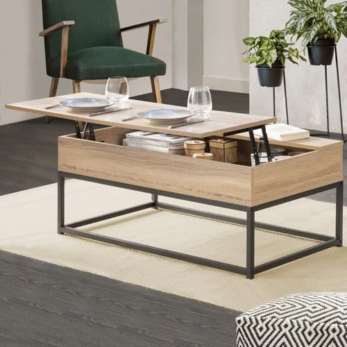 Table Basse Plateau Relevable Detroit Design Industriel