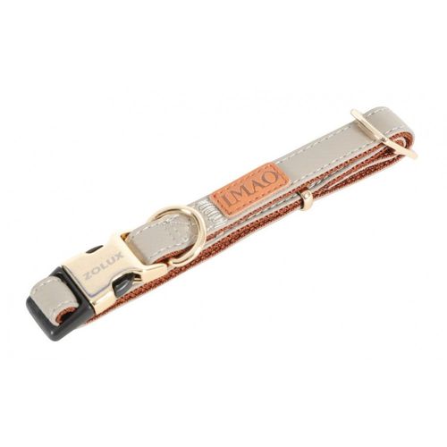 Zolux Collier Imao Mayfair. 25 Mm. R?Glable. Couleur Taupe. Pour Chien.