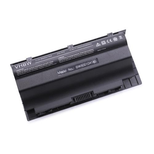vhbw batterie compatible avec Asus G75VW-T2445H, G75VW-TH71, G75VW-TH72, G75VX-BHI7N09, G75VX-BHI7N11 laptop (4400mAh, 14,8V, Li-Ion, noir)