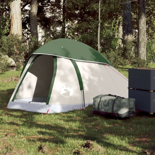 Vidaxl Tente De Camping À Dôme 1 Personne Vert Imperméable