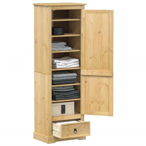 Vidaxl Garde-Robe Corona 55x38x170 Cm Bois De Pin Massif