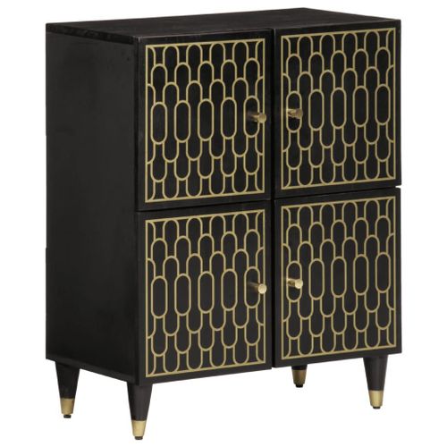 Vidaxl Armoire Latérale 60x33x75 Cm Bois Massif De Manguier
