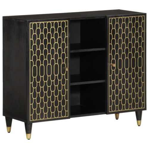 Vidaxl Armoire Latérale 90x33x75 Cm Bois Massif De Manguier