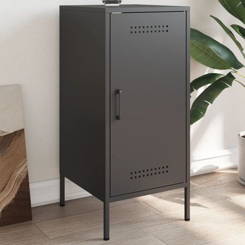 Vidaxl Buffet Noir 36x39x79 Cm Acier