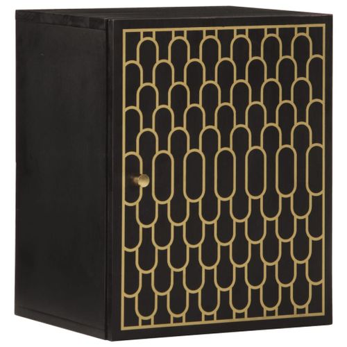 Vidaxl Armoire De Salle De Bain Murale 38x33x48cm Bois Massif Manguier