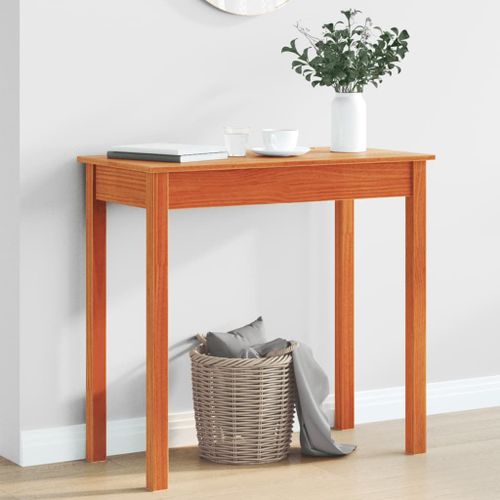Vidaxl Table Console Marron Miel 80x40x75 Cm Bois Massif De Pin