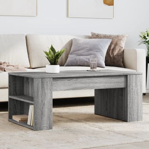 Vidaxl Table Basse Sonoma Gris 102x55x42 Cm Bois D'ingénierie
