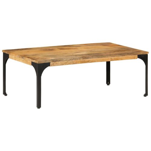 Vidaxl Table Basse 100x55x35 Cm Bois De Manguier Massif