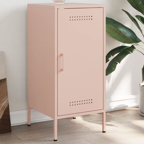 Vidaxl Buffet Rose 36x39x79 Cm Acier