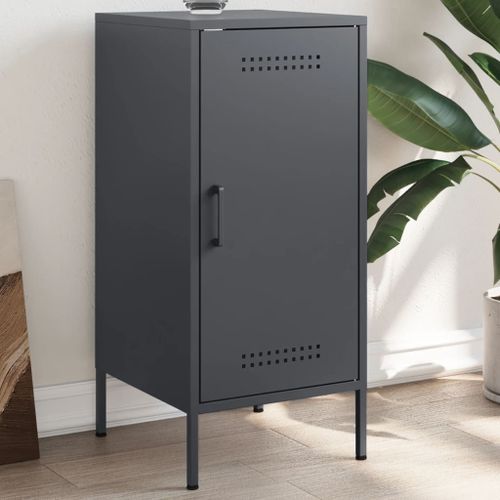 Vidaxl Buffet Anthracite 36x39x79 Cm Acier