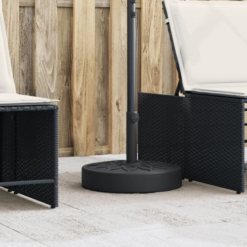 Vidaxl Base De Parasol Pour Mâts Ø38 / 48 Mm 25 Kg Rond