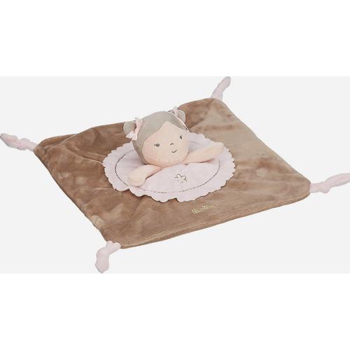 Doudou La Nina Poupee Beige Marron Rose Bebe Peluche Jouet Naissance Petite Fille Diset Soft Toy Comforter Baby Doll Nina