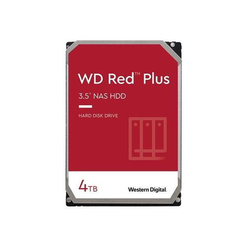 WD Red Plus WD40EFRX - Disque dur - 4 To - interne - 3.5" - SATA 6Gb/s - mémoire tampon : 64 Mo - pour My Cloud EX2; EX4