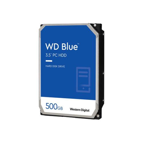 WD Blue WD5000AZLX - Disque dur - 500 Go - interne - 3.5" - SATA 6Gb/s - 7200 tours/min - mémoire tampon : 32 Mo