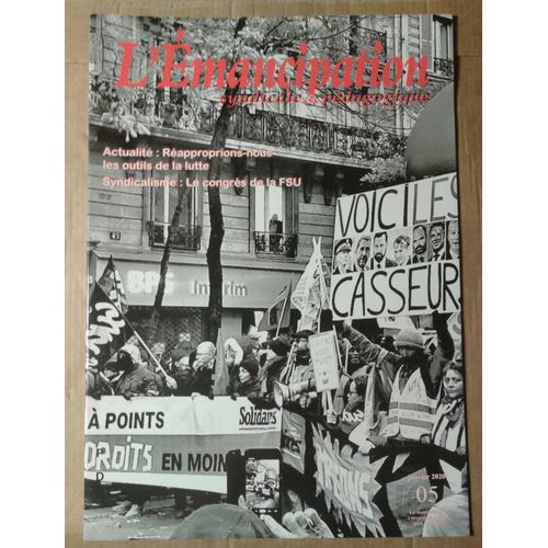 L'émancipation - Syndicale Et Pédagogique 05 - Janvier 2020 Syndicalisme : Le Congrès De La Fsu