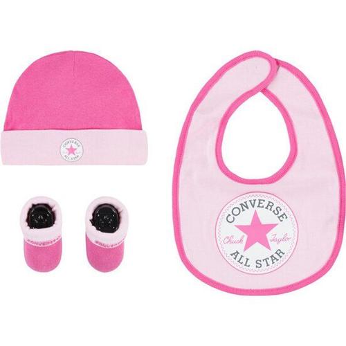 Ensemble Bonnet, Chaussons Et Bavoir Bébé Chn Core Hang (X3)