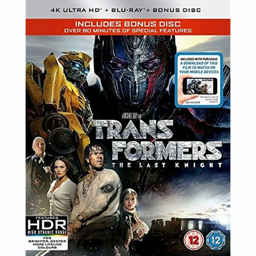 Transformers The Last Knight [4k Ultra Hd + Blu-Ray + Bonus Disc]